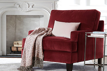 Havertys velvet store sofa